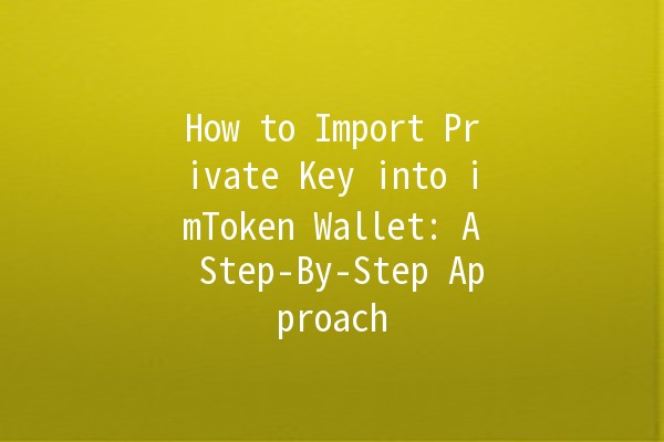 How to Import Private Key into imToken Wallet: A Step-By-Step Approach